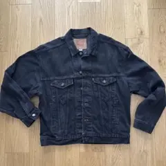 極上品 90s USA製 levi's デニムジャケット サルファブラック 古着 90s USA製 Levi's 70507-4159 デカタグ サルファ ブラック