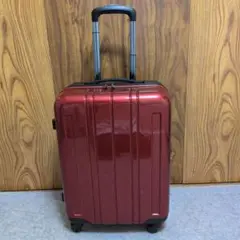 赤いハードシェルキャリーケース 中型