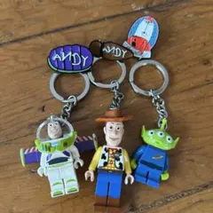 LEGO トイストーリー ウッディ&バズ・エイリアン キーホルダー　ピンバッチのサムネイル