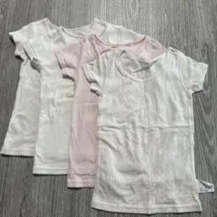 キッズ Tシャツ セット 4枚 ホワイト ピンク