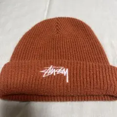 STUSSY オレンジ ニット帽のサムネイル