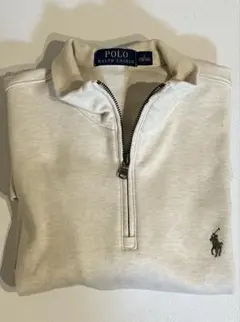 Polo Ralph Lauren ライトグレー ジップアップセーター M