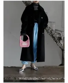 新品 タイムセール KATRIN TOKYO ウール　トレンチビジュー　コート