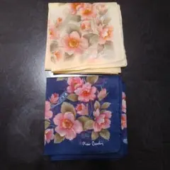 新品Pierre Cardin ハンカチ 2枚セット 花柄のサムネイル
