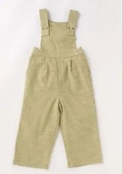 【新品・未使用】petit main バックリボンサロペットパンツ　Sサイズ