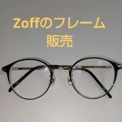 ZOFF/クラシックラウンドメガネ ブラック/ゴールドフレーム販売