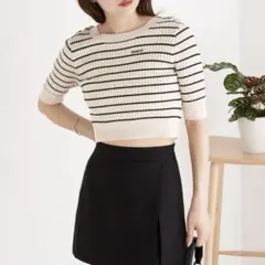 【CHICO】 グログランリボンニット