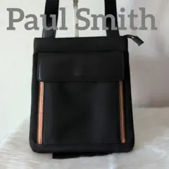 【美品】Paul Smith ショルダーバッグ レザー ナイロン ブラックのサムネイル
