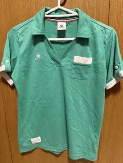le coq sportif緑色 ポロシャツ レディース