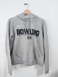 NIKE カレッジロゴ パーカー BOWLING OSU スウェット グレー L