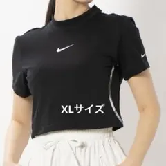 【美品】Nike Pro クロップドTシャツ ブラック　XL