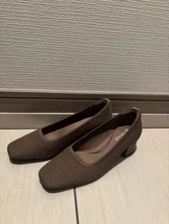 未使用品✨VIVAIA アーモンドトゥ ウェッジヒール パンプス 完売品 黒 美品 VIVAIA ウエッジソール パンプス