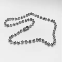 ボールチェーンネックレス　シンプル　 シルバー　 6mm50cm