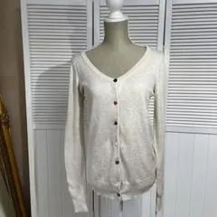 ミスティウーマン ニット カーデガン変わりボタン