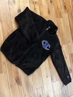 Champion ブラック フリースジャケット 130