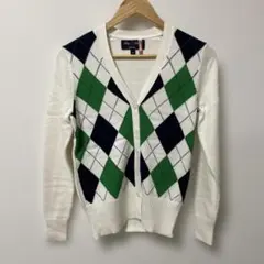BROOK BROTHERSアーガイルカーディガン Mサイズ