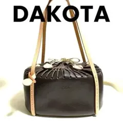 【DAKOTA 】ダークブラウン レザー ハンドバッグ