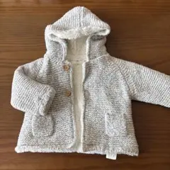 【新品未使用品】ZARA フード付きニットアウター 6-9ヶ月