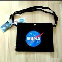 NASAショルダーバッグBLACKブラック新品未使用品ナサ①