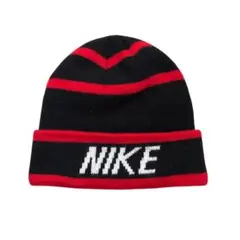 【00's】NIKE ナイキニット帽　ビーニー　センターロゴ　古着　Y2K