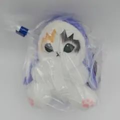 mofusand 海の生き物にゃん 和 マスコット 藤紫