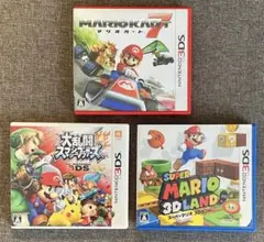 ニンテンドー3DS スーパーマリオシリーズ　ゲームソフト 3本セット