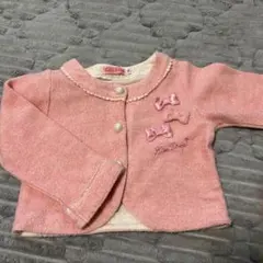 Kiss Drop 100センチ　ピンク　カーディガン　アウター　ボレロ　リボン