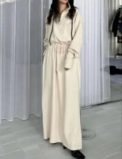 Ameri vintage UND HALF ZIP SWEAT DRESS