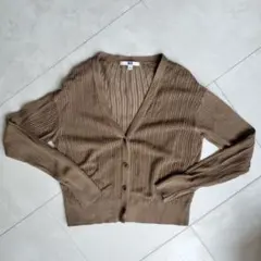 UNIQLO 一度使用のみ　ベージュ カーディガン Sサイズ