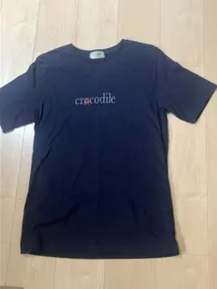 Crocodile クロコダイル 半袖Tシャツ ネイビー Lサイズ