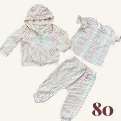 GAP ベビーギャップ　トレーナー　セットアップ　ハート柄 3点セット　パーカー