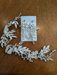 Brideme　ウェディング　ヘッドドレス 　ピアス