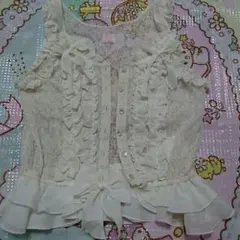 メゾピアノのレースキャミソール110センチ