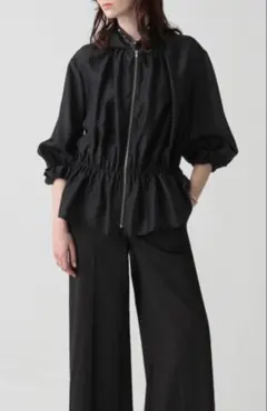 【26SStheory luxe】シアーブルゾン ブラック38Mサイズのサムネイル