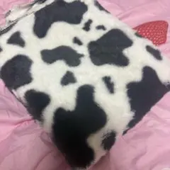 ボア　ファー　100×70 牛　カウ　柄