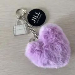 JILL by JILL STUART ふわもこファー＆ロゴチャーム パープル
