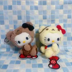 サンリオ　ハローキティ　クマのコスチューム　ぬいぐるみ　2点セット　2011年製
