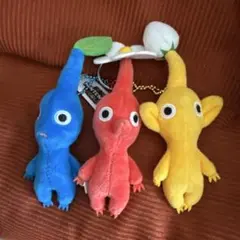 【美品】ピクミン USJ限定3連マスコットキーチェーン キーホルダーのサムネイル