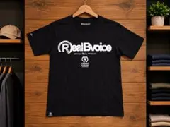 1015新品未使用【RealBvoice】リアルビーボイス　Tシャツ　黒×銀
