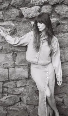 ZARA Z1975 クロップドオーバーサイズデニム シャツ