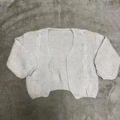 【新品 タグ付き】titivate ライトベージュ ニットカーディガン