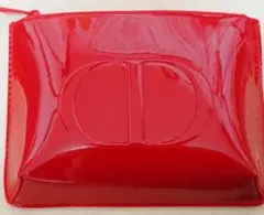 未使用★Dior ディオール　ノベルティ　エナメルポーチ/レッド