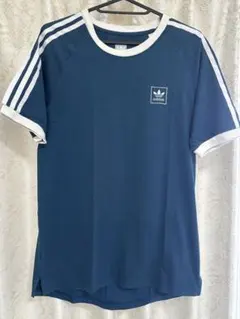 adidas 青 Tシャツ ラグランスリーブ - メルカリ