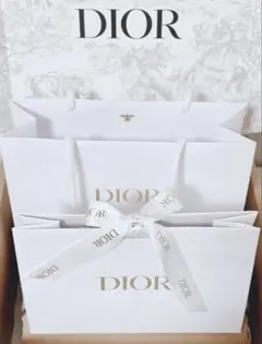 DIOR ショッパー ギフトバッグ ラッピングセット ディオール　レターセット