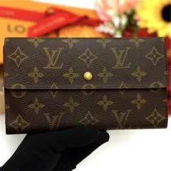 ルイヴィトン モノグラム インターナショナル 長財布 ブラウン M61215