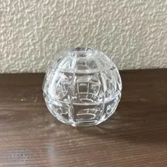 ヴィンテージ クリスタルガラス キャンドルホルダー 球体花瓶 モダンデザインのサムネイル