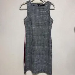 BANANA REPUBLIC ノースリーブ千鳥柄ワンピース4のサムネイル