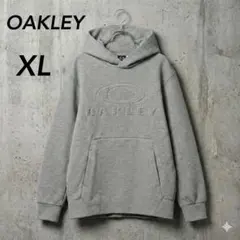 OAKLEY オークリー XLパーカー グレー エンボスロゴ