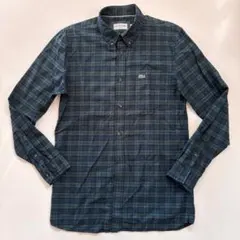 LACOSTE チェック ボタンダウンシャツ /S
