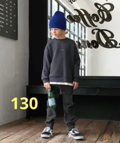 グローバルワーク ライトクッションレイヤード トレーナー スウェット 130